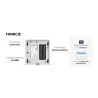 Bezprzewodowy Regulator Pokojowy Dwustanowy do Listwy L-8 L-8E Termostat Bateryjny LCD Czarny